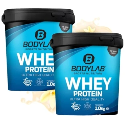 Abbildung von Bodylab24 Whey Protein Pulver, Vanille, 2 x 1kg