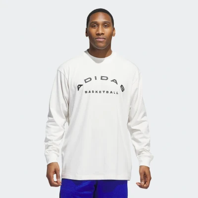 Abbildung von adidas Performance Select TEE Langarmshirt, Herren, Größe: Large, Cloud white/black