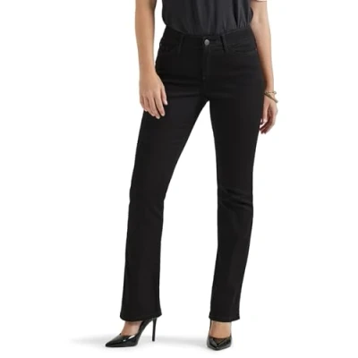 Abbildung von Lee Damen Flex Motion Regular Fit Bootcut Jeans, schwarz, 42 Kurz