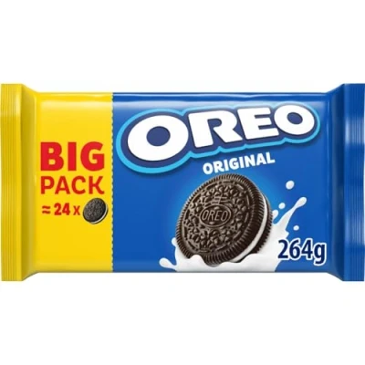 Abbildung von OREO, Original, Schokoladenkeks mit Vanillecreme, 264g Keksrolle