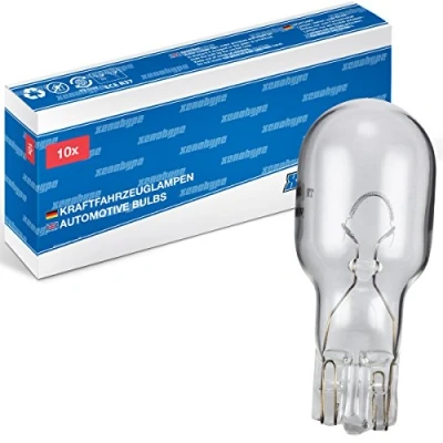 Abbildung von 10x W16W XENOHYPE Premium W2.1x9.5d T15 12 V 16 Watt Glassockellampe