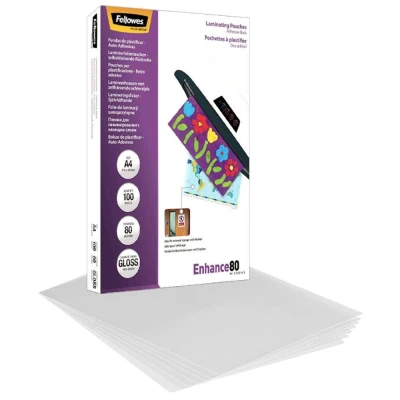Abbildung von Fellowes Laminierfolien glänzend 80 mikron A4