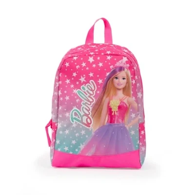 Abbildung von Giochi Preziosi Barbie Kindergartenrucksack von mit großem Mittelfach, geeignet für die Kleinsten, gepolsterte Schultergurte und Griff, Maße: 25,5 x 34,5 11,5 cm, mehrfarbig, S, Casual