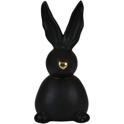 Abbildung von AM Design Osterhase &quot;Osterfigur, Hase, Höhe ca. 21 cm, Frühjahrsdeko&quot;, Dekofigur aus Porzellan, Ostern, Osterdekoration