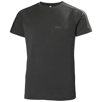 Abbildung von Helly Hansen Unisex Kinder Jr Active Tech T Shirt, 980 Ebenholz, 128