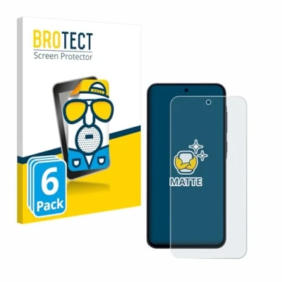 Abbildung von BROTECT Entspiegelungs Schutzfolie für Samsung Galaxy A55 5G (6 Stück) Matte Displayschutz Folie, Anti Reflex, Fingerprint