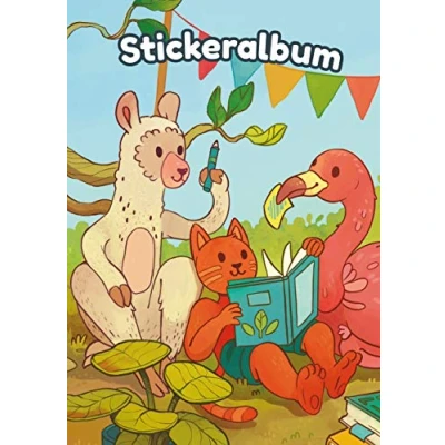 Abbildung von Z Design AVERY Zweckform 57795 Stickeralbum Freunde, Stickerbuch leer, Album zum Sammeln, Sticker Sammelalbum blanko, Kindergeschenke, A5, 16 Seiten 1 für Kinder