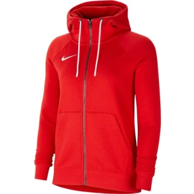 Abbildung von Nike Performance W NK FLC PARK20 FZ Hoodie Sweatjacke University red white, Damen, Größe: Large, white