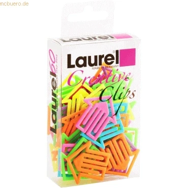 Abbildung von Laurel 1428 97 Pfeilklip 30 mm aus Polystyrol, Leuchtfarben sortiert