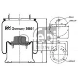 Abbildung von FEBI BILSTEIN 39861 Federbalg, Luftfederung