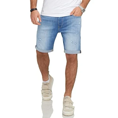 Abbildung von Jack &amp; Jones Jjirick Jjiinfinity Jeans Shorts, Herren, Größe: Medium, Light blue denim