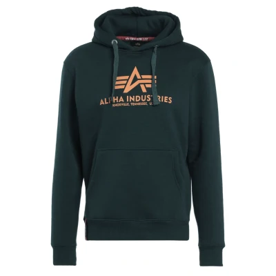 Abbildung von Alpha Industries FOIL Kapuzenpullover, Herren, Größe: Small, Dark petrol