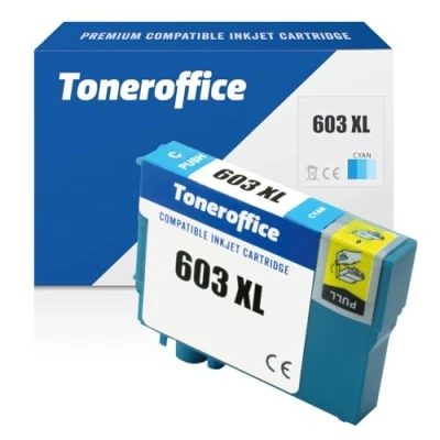 Abbildung von 603 Druckerpatrone XL kompatibel mit Epson Druckerpatronen Cyan C13T03A24010 (ca. 550 Seiten)