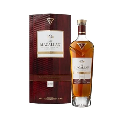 Abbildung von Macallan Rare Cask, Single Malt Scotch Whisky, mit Geschenkverpackung, sanfte Vanillenoten reichhaltigen Rosinen, 43% Vol, 700ml Einzelflasche