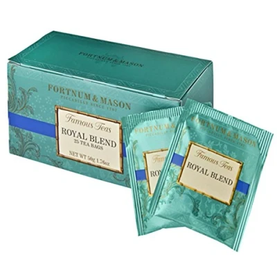 Abbildung von Fortnum Mason London Königliche Mischung Tee Royal Blend Tea 25 Zählung Teebeutel Count Teabags 1 Packung Product ID 543AS1A