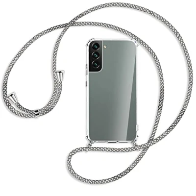 Abbildung von mtb more energy® Handykette kompatibel mit Samsung Galaxy S22 5G (SM S901, 6.1&#039;&#039;) Fancy Fishnet Smartphone Hülle zum Umhängen Anti Shock Full TPU Case