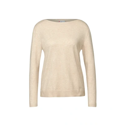 Abbildung von Street One Kuscheliger Strickpullover, Damen, Größe: 40, Beige