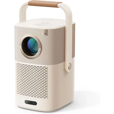 Abbildung von Beamer Outdoor, Sound by JBL, T2 Portable Projektor 450ANSI FHD 1080P Native mit 2.5H Built in Batterie/Autofokus/Trapezkorrektur Smart Heimkino, für Handy/Laptop/HDMI/USB