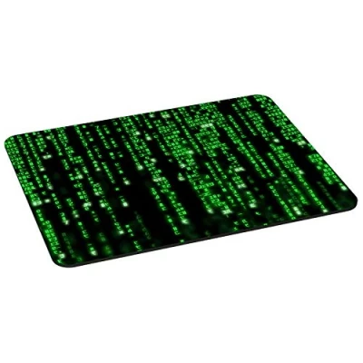Abbildung von PEDEA Gaming und Office Mauspad 350 x 280 mm mit vernähten Rändern rutschfester Unterseite, Matrix