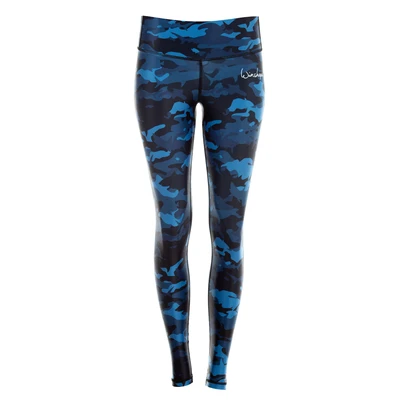 Abbildung von Winshape Functional Power Shape Tights, Damen, Größe: Large, Camo blue