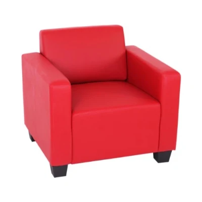 Abbildung von Modular Sessel Loungesessel Lyon, Kunstleder rot