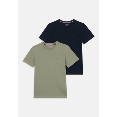 Abbildung von Tommy Hilfiger Underwear T Shirt &quot;2 PK SS TEE mit Stickerei und Rundhals im 2er Pack&quot;, (Packung, 2 tlg., Pack), unifarben, casual, regular fit, Baumwolle,