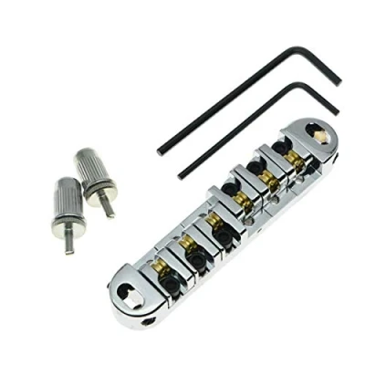 Abbildung von Chrome LP E Gitarre Tune o matic Rollsattel Bridge für Les Paul SG