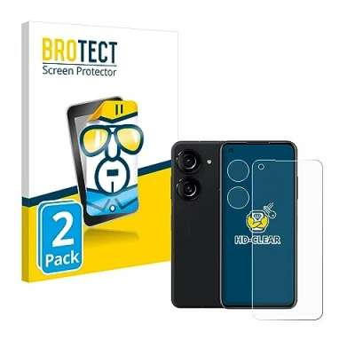 Abbildung von BROTECT (2 Stück Schutzfolie für ASUS ZenFone 10 (Display+Kamera) Displayschutz Folie Ultra Klar