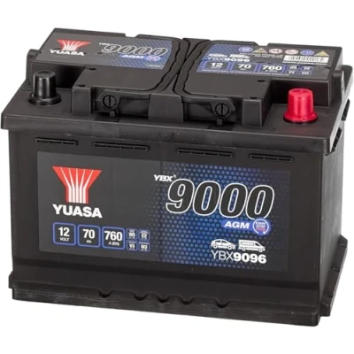 Abbildung von Yuasa YBX9096 AGM Start Stopp Plus Akku, 12 V, 70 Ah, 760 A