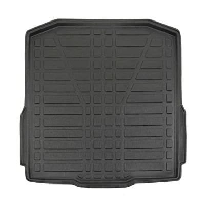 Abbildung von J&amp;J AUTOMOTIVE Passgenaue Kofferraumwanne für Octavia 3 Kombi Variant 2013 2020, schwarz, rutschfest, hoher Rand, alle Jahreszeiten, geeignet Haustiere