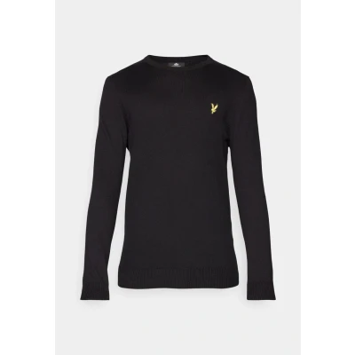 Abbildung von Lyle &amp; Scott CREW NECK Strickpullover, Herren, Größe: XS, Jet black