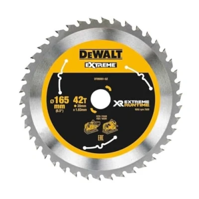 Abbildung von DEWALT XR Extreme Runtime Kreissägeblatt DT99565 (210/30 mm, 24 WZ/FZ, 20, universal einsetzbar, für den Einsatz auf Stationärsägen (Akku), Holz mit Nägeln) 1 Stück