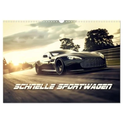 Abbildung von Schnelle Sportwagen (Wandkalender 2025 DIN A3 quer), CALVENDO Monatskalender