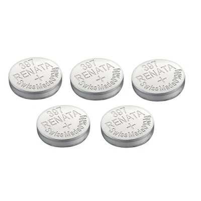 Abbildung von Uhrenbatterie Renata Swiss Made 397 oder SR726SW AG2 1.5V schnelle Schiff (5 x SR 726 SW)