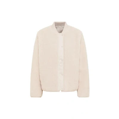 Abbildung von Cecil Fleecejacke, Damen, Größe: Medium, Weiß