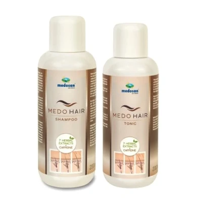 Abbildung von MedoHair gegen Haarausfall mit Koffein und 7 Pflanzenextrakten Shampoo &amp; Tonic (200 ml Tonic)
