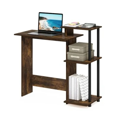 Abbildung von Furinno Efficient Home Laptop Notebook Computertisch, Bernsteinkiefer/Schwarz