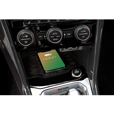 Abbildung von INBAY 10W Handyhalterung Auto Ablagefach Induktiv/Kabellos passend für VW T ROC/T ROC Cabriolet (A1) Autohalterung Zubehör Innenraum Qi
