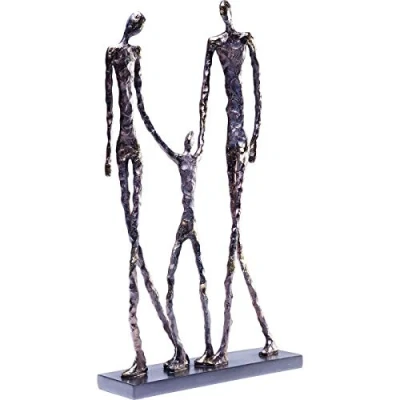 Abbildung von Kare Design Deko Objekt Elements Happy Family Schwarz, graziles Dekoobbjekt aus stabilem Kunstharz für das Wohnzimmer, Accessoire, Dekofigur, Skulptur, 47x31x7,5cm