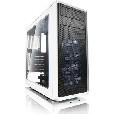 Abbildung von Fractal Design Focus G White Window, PC Gehäuse (Midi Tower mit seitlichem Fenster) Case Modding für (High End) Gaming PC, weiß