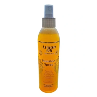 Abbildung von Bio Arganöl Spray aus Marokko, nährt, glättet und verleiht Glanz für trockenes oder geschädigtes Haar, 200 ml
