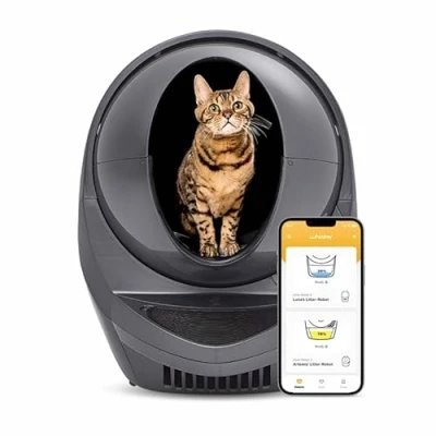 Abbildung von Litter Robot 3 Connect automatisches selbstreinigendes Katzenklo Grau LR3C 1200 CE