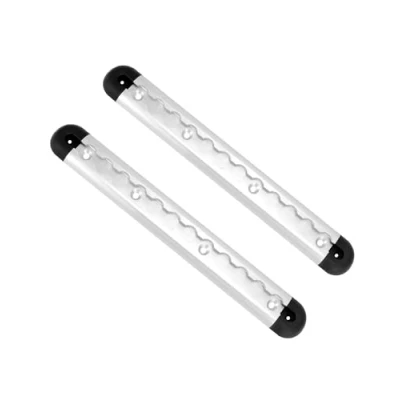 Abbildung von QWORK® 2Stk. 30cm Aluminium Airlineschiene mit 4 Endkappen, Ladungssicherung Zurrschienen für LKWs und Wohnmobile