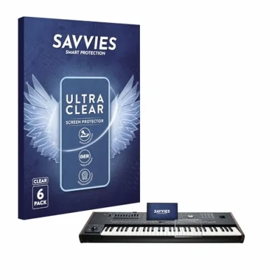 Abbildung von Savvies 6 Stück Schutzfolie für KORG Pa5X Displayschutz Folie Ultra Transparent