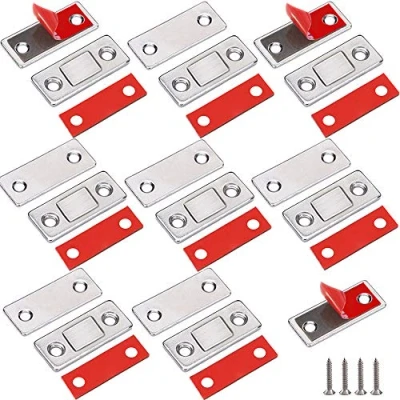 Abbildung von Magnetschnäpper Dünn Tür Magnet Stark Jiayi 8 Stück Magnete für Schranktüren Türmagnet Selbstklebend Türmagnete Möbel Schubladen Schrank Magnetverschluss Schrankmagnete Türschließer