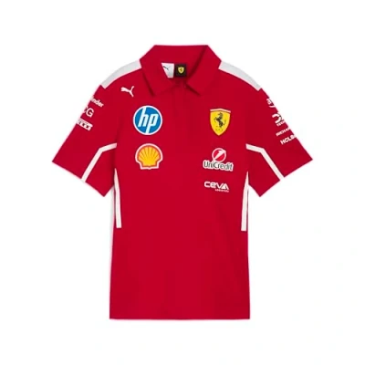 Abbildung von Puma Scuderia Ferrari HP 2025 Poloshirt, Damen, Größe: XS, Dark cherry