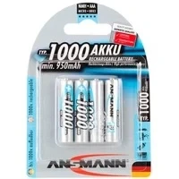 Abbildung von ANSMANN AG Micro AAA Akku 1000 mAh Hohe Kapazität