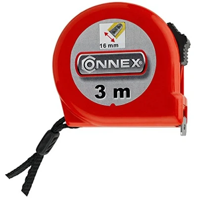 Abbildung von Connex Rollbandmaß 3 m / 16 mm, Stopptaste, magnetisch, COXT701163