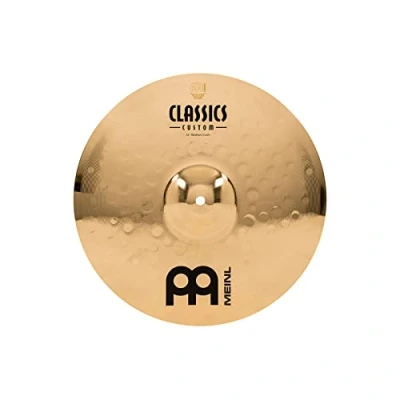 Abbildung von Meinl Cymbals Classics Custom Brilliant Crash Medium — 14 Zoll (Video) Schlagzeug Becken (35,56cm) B12 Bronze, Brilliantes Finish (CC14MC B)