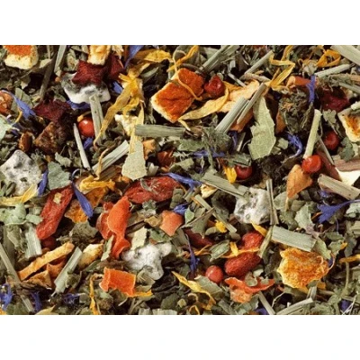 Abbildung von 2 X NEU teemando® 1 kg Kräuterteemischung Feng Shui Tee Erdbeer /Bergamotte Note aromatisiert =